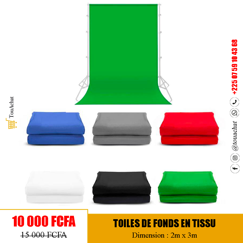 Toile de Fonds Tissu 2x3m