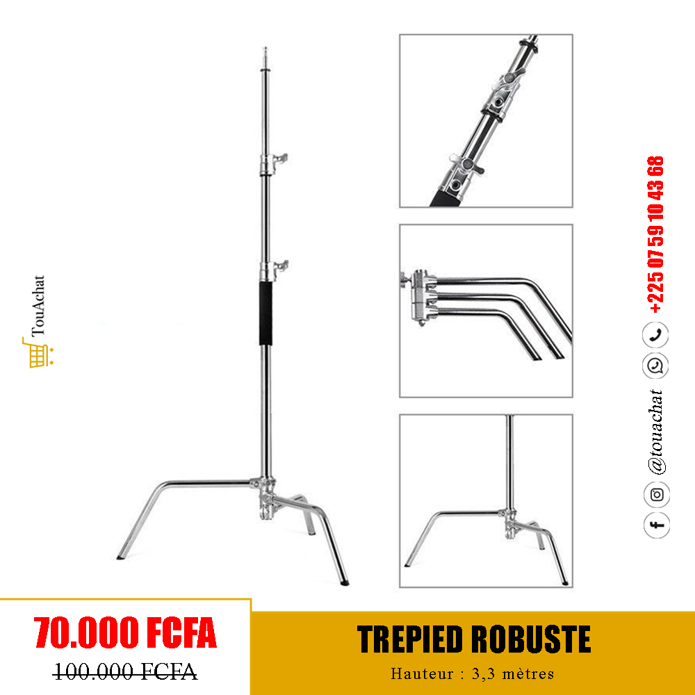 Trépied Robuste de 3,3 mètres