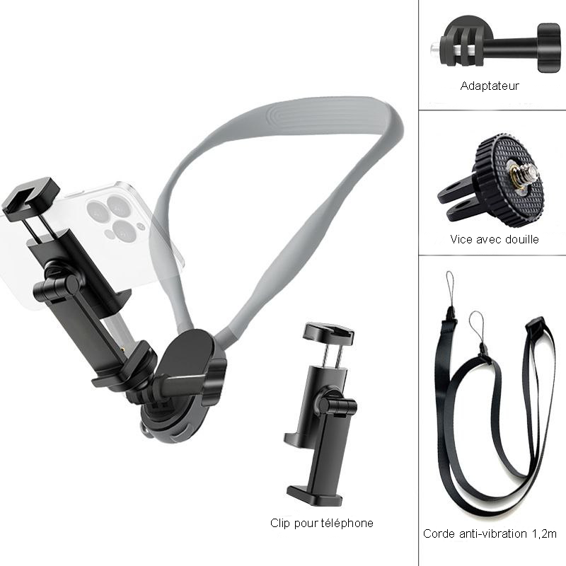 Stabilisateur de Cou pour Téléphone - Couleur Noir