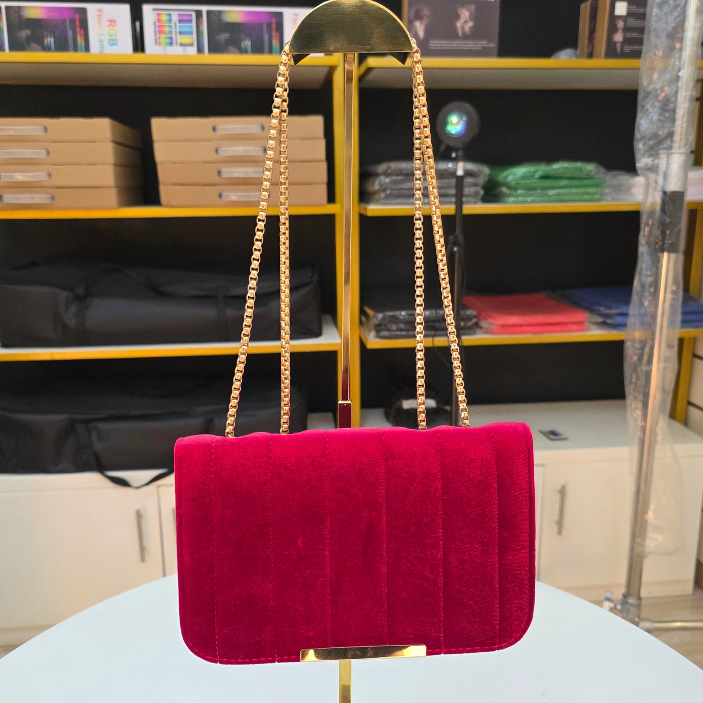 Pochette Velours - Rouge