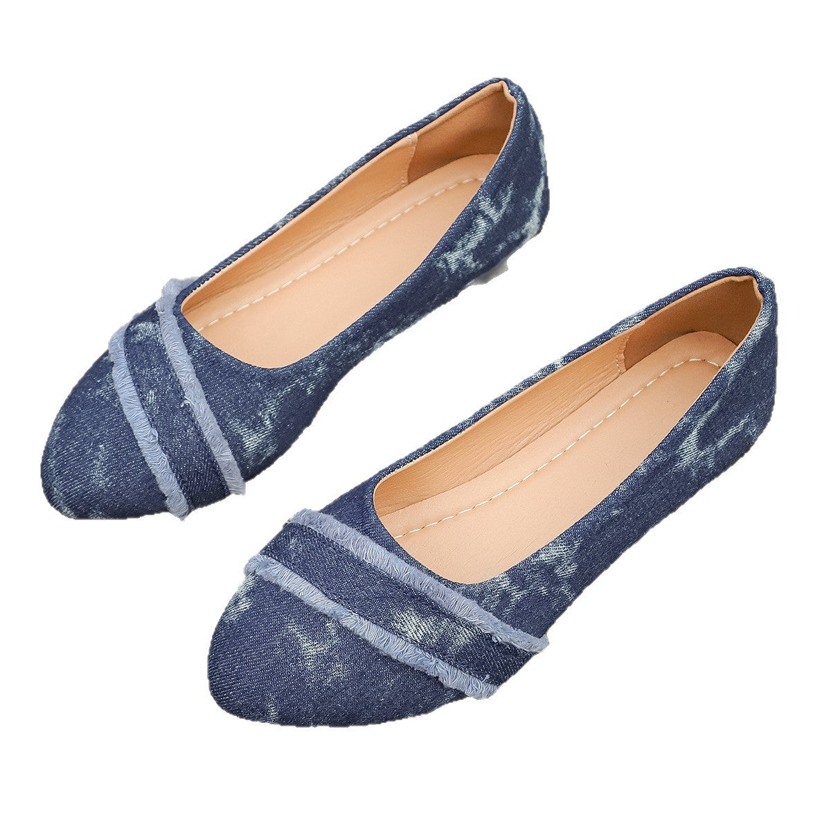 Ballerine Jean - Bleu Délavé