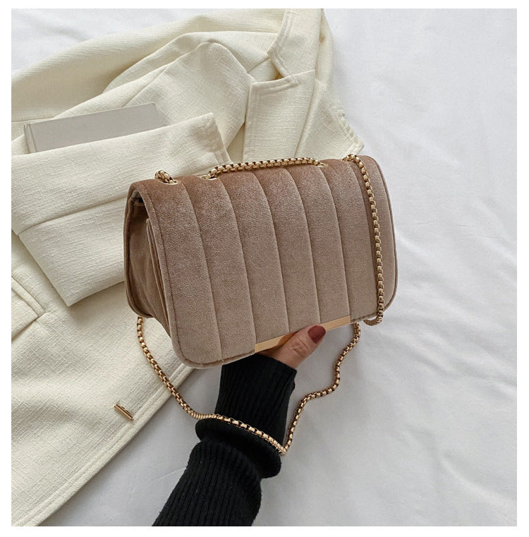 Pochette Velours - Jaune Or