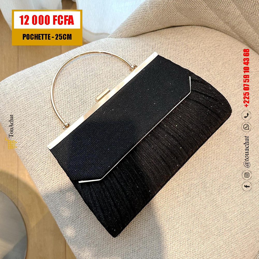 Pochette de luxe 25cm - Noir