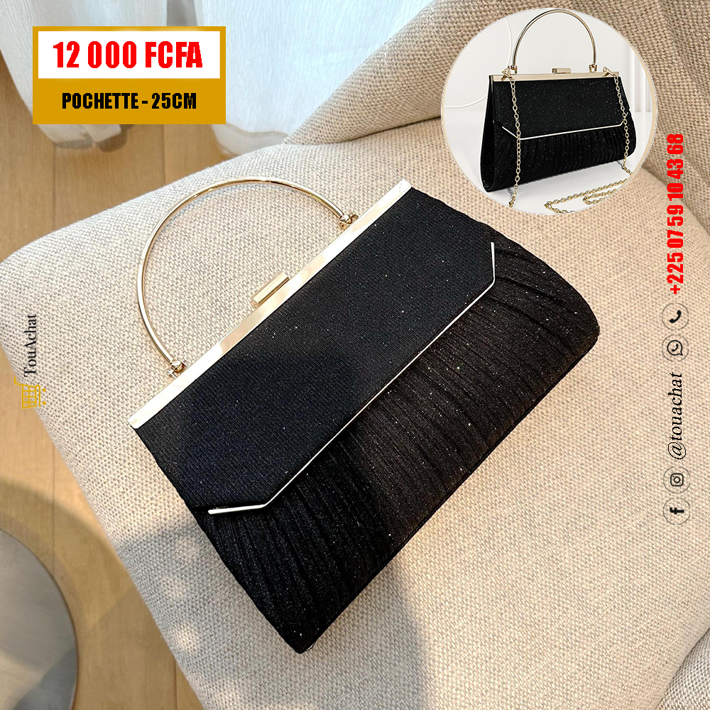 Pochette de luxe 25cm - Noir