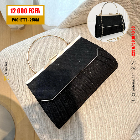 Pochette de luxe 25cm - Noir