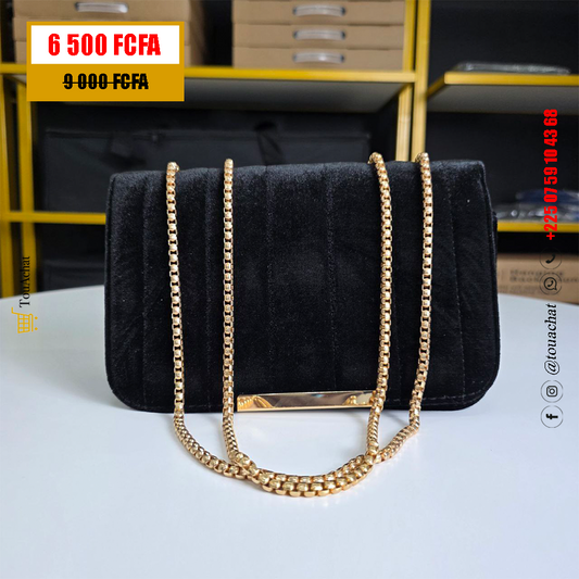 Pochette Velours - Noir