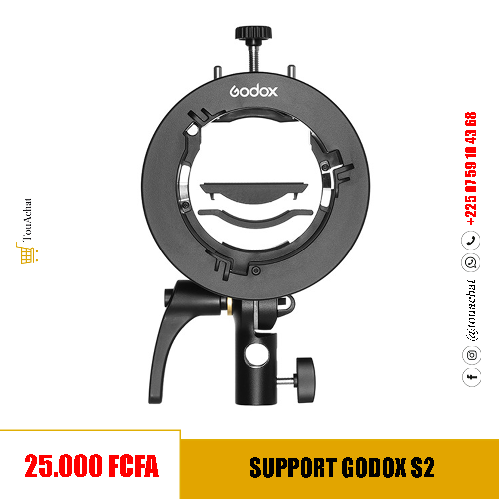 Spport S-Type Godox S2 pour Flash Cobra et Monture Bowens