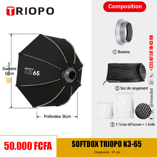 Softbox TRIOPO K3-65