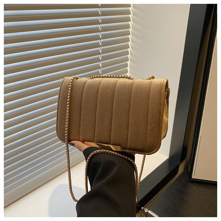 Pochette Velours - Jaune Or