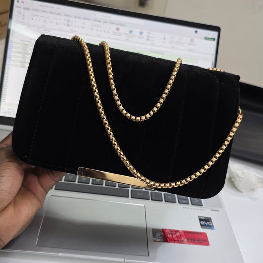 Pochette Velours - Noir