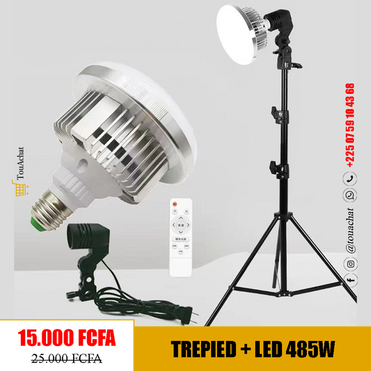 Trépied + LED 485W