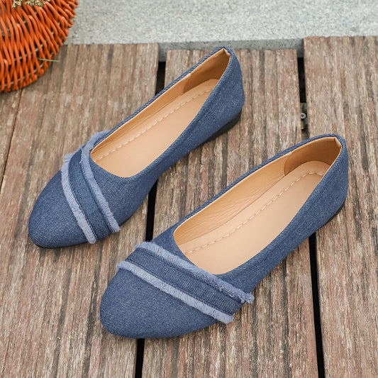 Ballerine Jean - Bleu