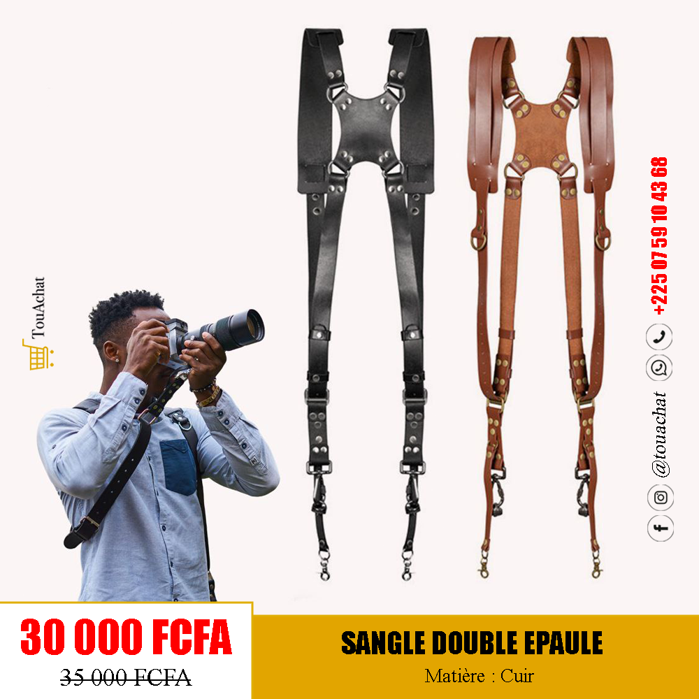 Sangle Double Epaule pour Appareil photo