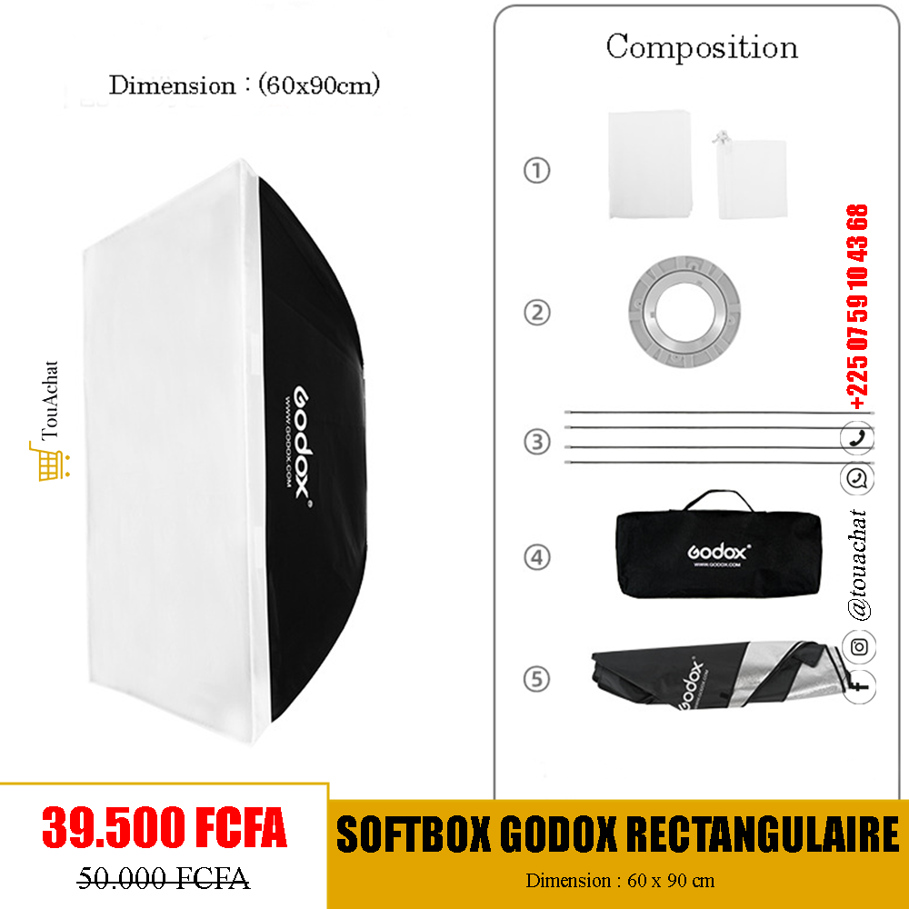Softbox Godox 60x90cm