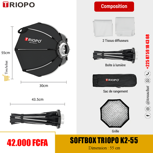 Softbox TRIOPO K2-55