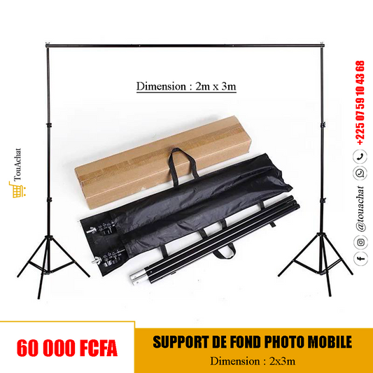 Support de Fonds Photographie en acier inoxydable