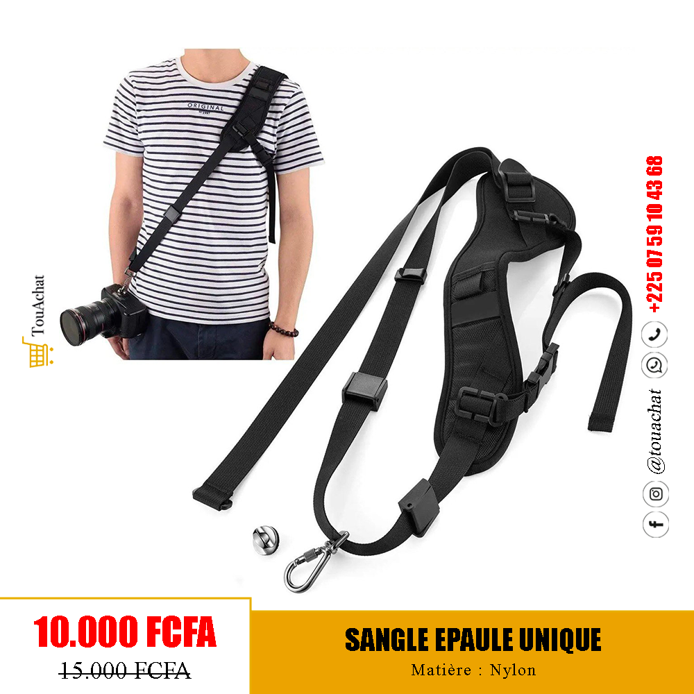 Sangle Épaule Unique Ergonomique pour Appareil Photo