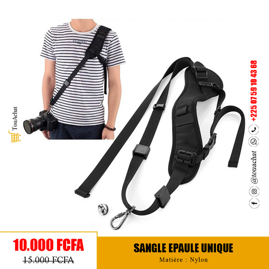 Sangle Épaule Unique Ergonomique pour Appareil Photo