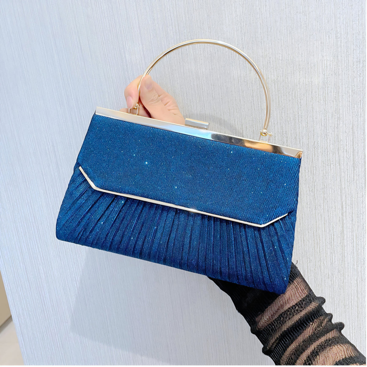 Pochette de luxe 25cm - Bleu