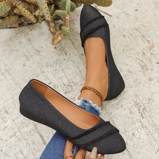 Ballerine en Jean - Noir