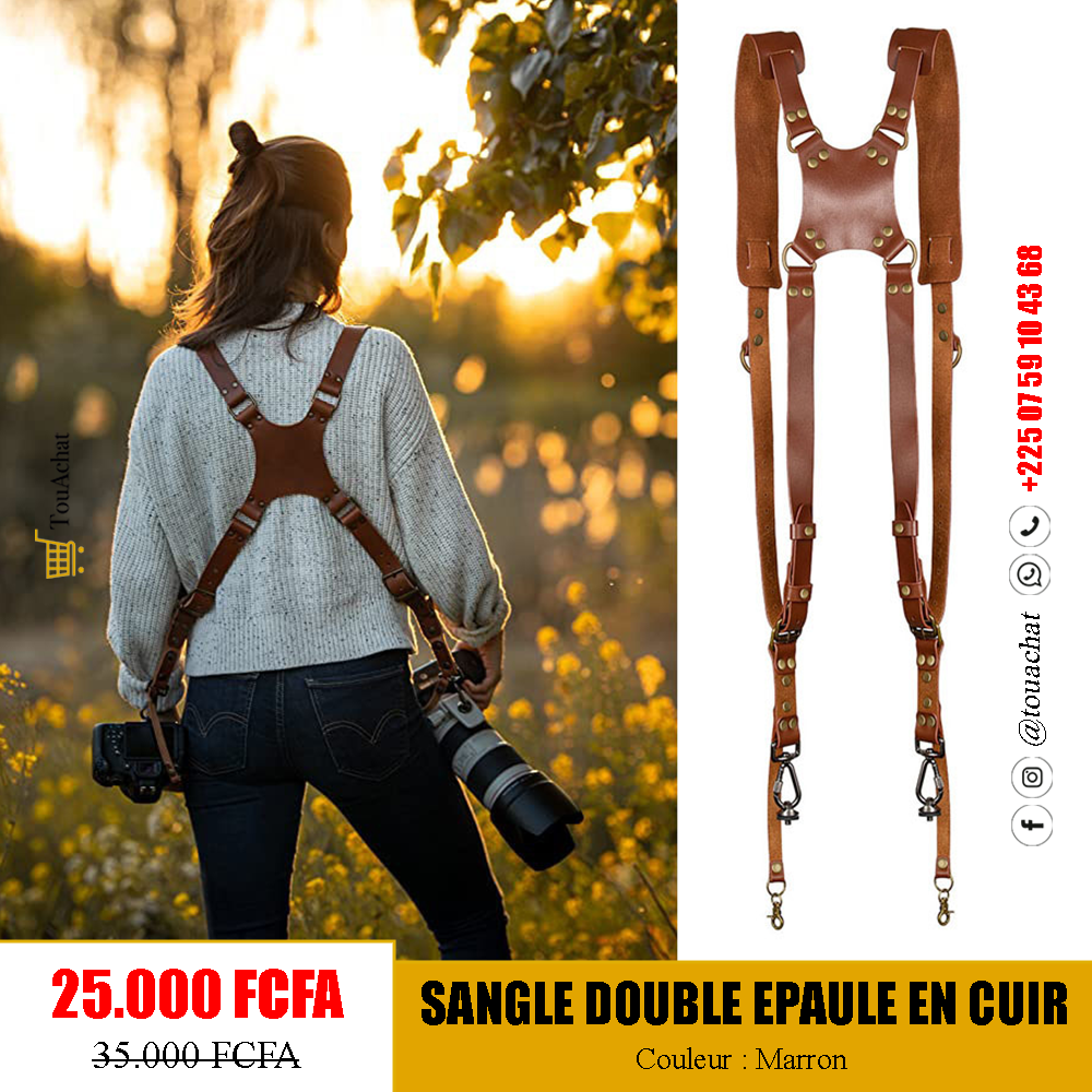 Sangle Double Epaule pour Appareil photo