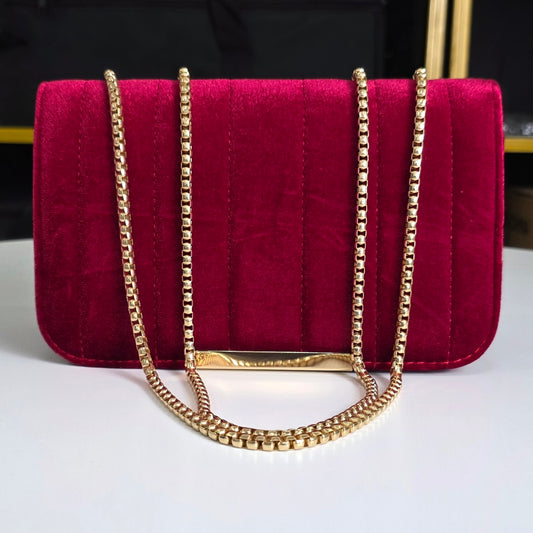 Pochette Velours - Rouge